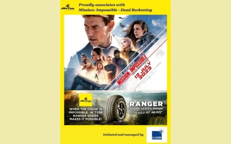 Blue Bang Media & Entertainment Pvt. Ltd Builds great association Of   Mission Impossible – Dead Reckoning with JK tyre   