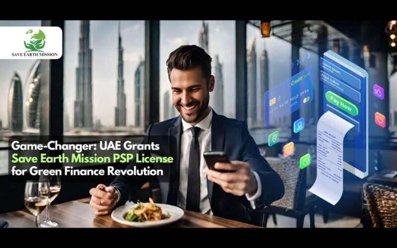 “Game-Changer: UAE Grants Save Earth Mission PSP License for Green Finance Revolution”
