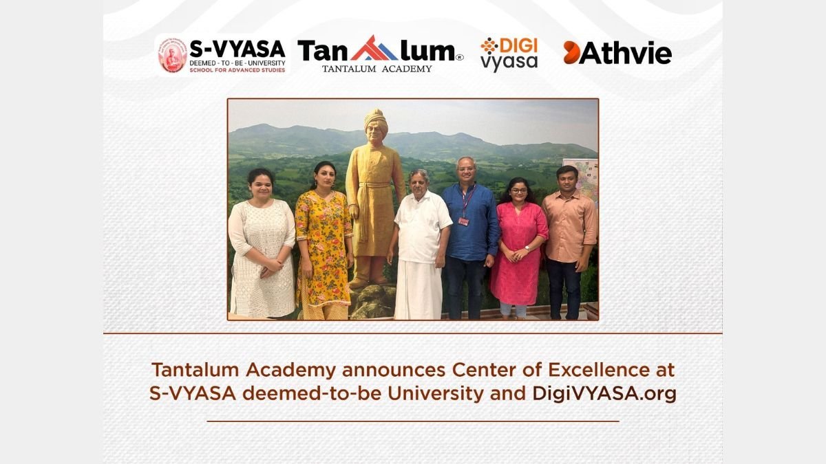 Partnership Between Tantalum Academy and S-VYASA University Brings Yoga and Soft Skills to Indian Education