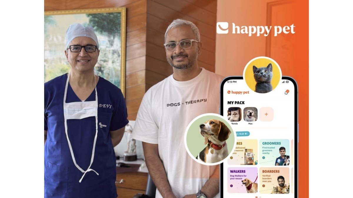 Happy Pet, India’s First Pet Tech Company, Secures Strategic Funding from Dr. Devi Shetty