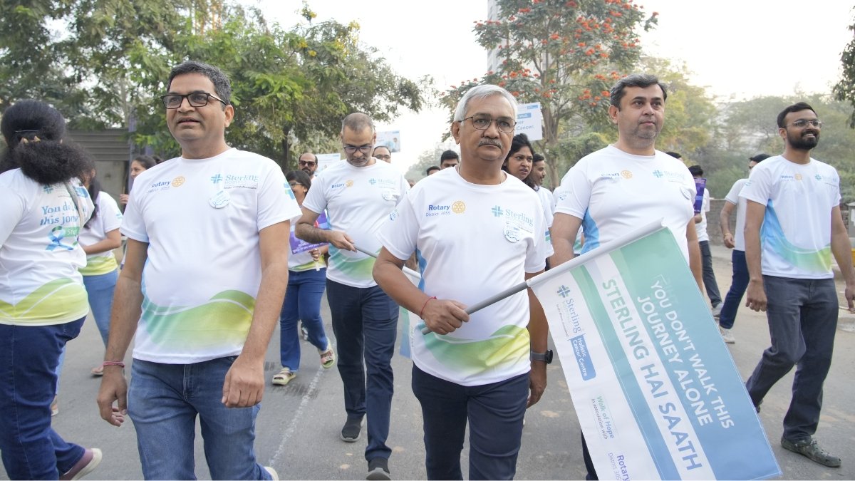 Sterling Hospitals’ Sindhubhavan Unit Spearheads Major Cancer Awareness Walkathon with Rotary Club