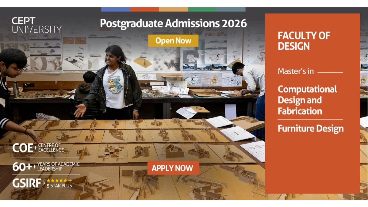 Faculty of Design at CEPT University Invites Applications to PG Programs 2026