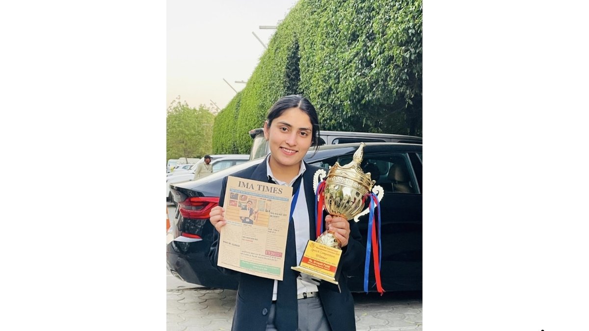 IPS Academy Student Bags Top Spot in Speech Contest, Set to Shine at International Management Conclave
