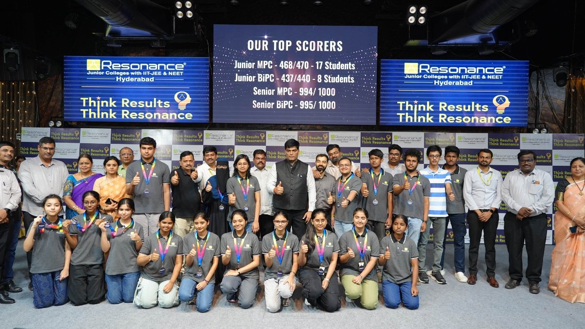 Resonance Junior Colleges Records Stellar Results in Telangana’s Intermediate 1 & 2 Year Exams