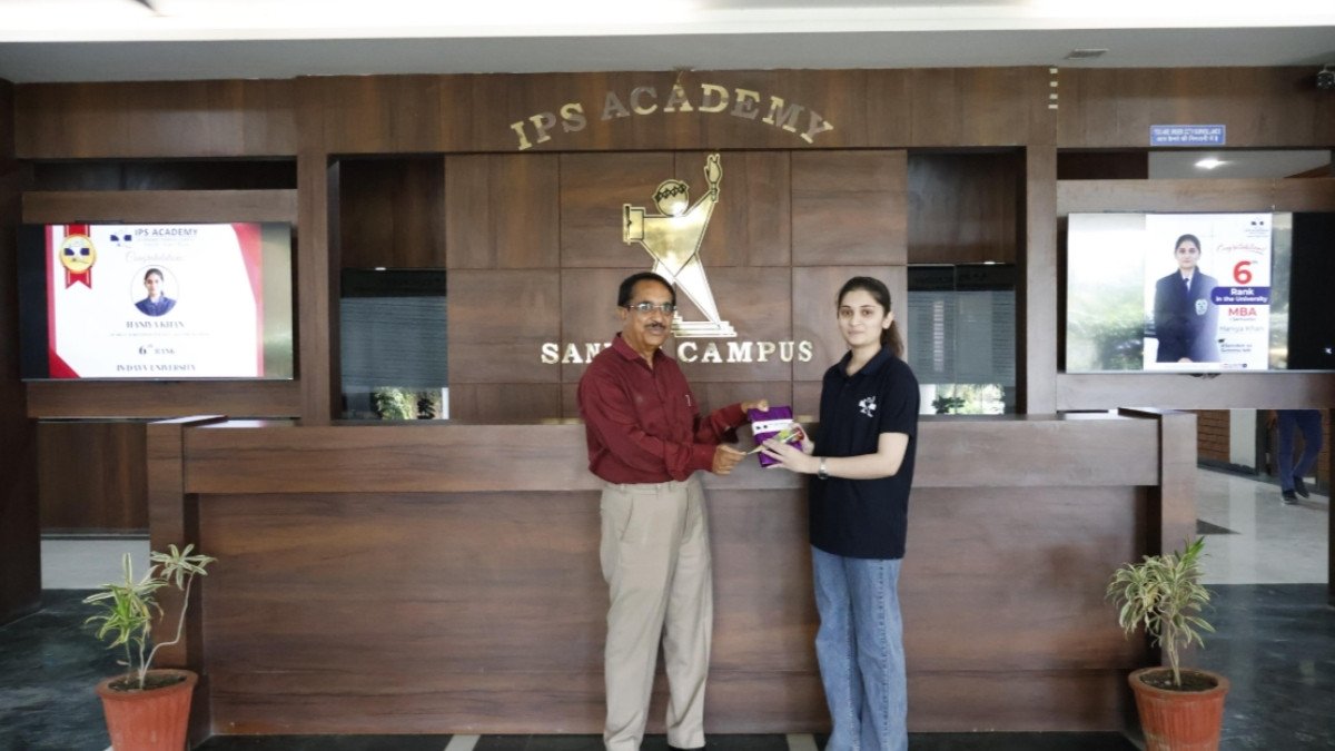 IPS Academy North Campus MBA Student Shines in DAVV Merit List with 6th Rank