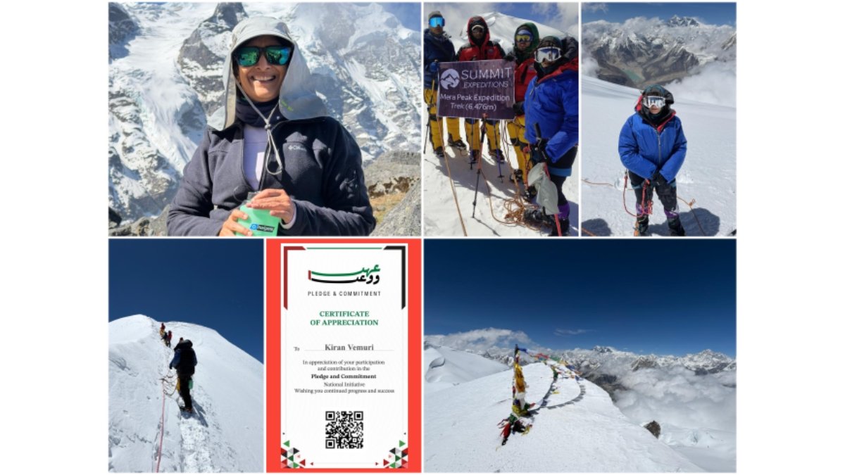 From Udgir to the Himalayas: Dr. Kiran Vemuri Conquers Mera Peak Against All Odds