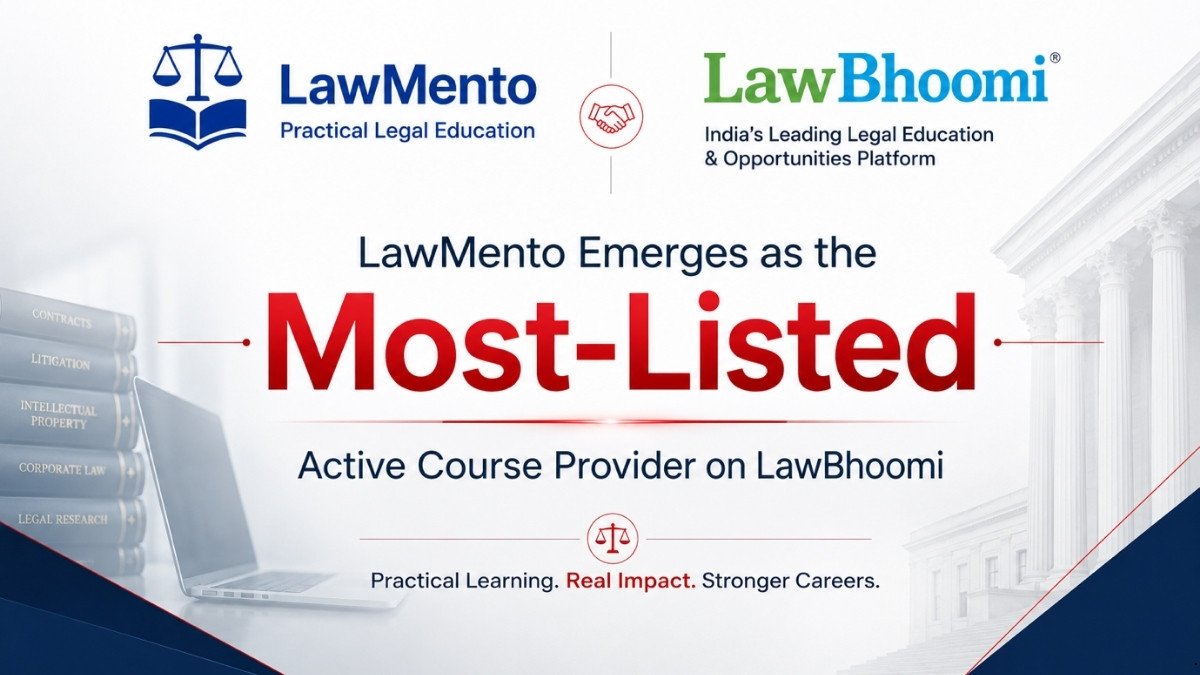 LawMento Emerges as the Most-Listed Active Course Provider on LawBhoomi