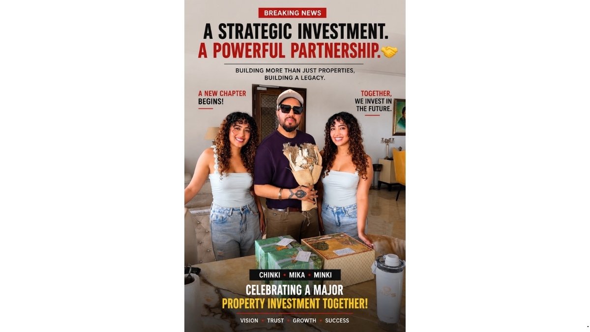 Mika Singh and Chinki Minki Announce a New Property Investment Together, Marking a New Chapter of Growth