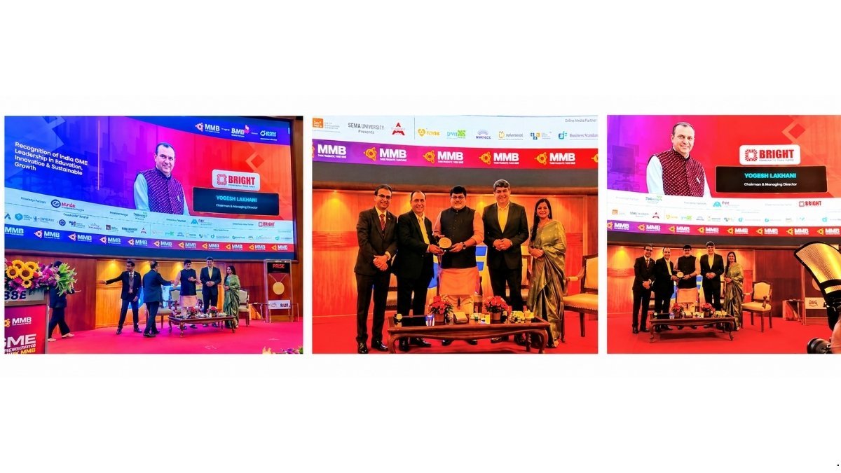 Dr. Yogesh Lakhani, CMD of Bright Outdoor Media, Felicitated at SME Governance Summit 2026 by Maharashtra Cabinet Minister Shri Uday Samant