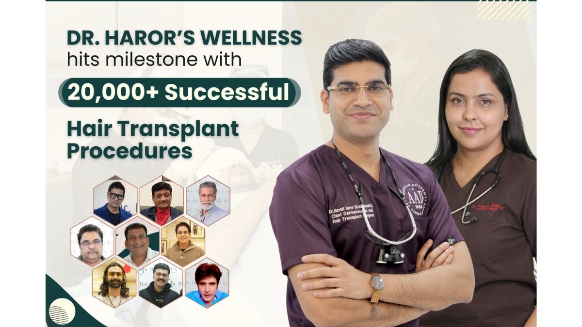 Dr. Haror’s Wellness Hits a Milestone with 20,000+ Successful Hair Transplant Procedures