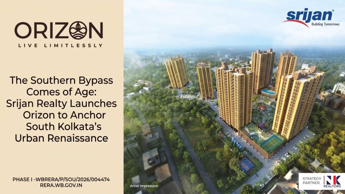 The Southern Bypass Comes of Age: Srijan Realty Launches Orizon to Anchor South Kolkata’s Urban Renaissance