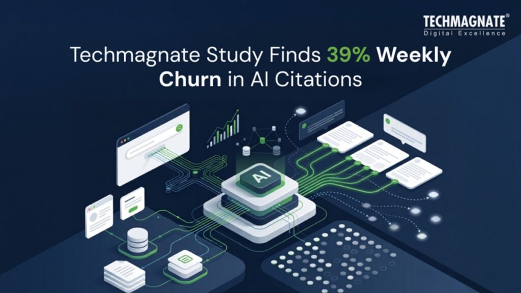 Techmagnate Study Finds AI Platforms Drop 39% of Cited Brands Every Week, Signals Shift in How AI Visibility Should Be Measured