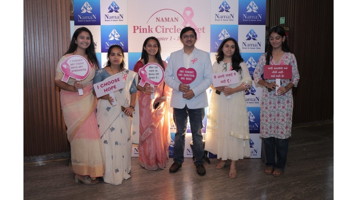 Naman Pink Circle Meet was organised by Dr. Priyansh Jain ahead of the Pink October month to create breast cancer awareness and honour the courage of survivors