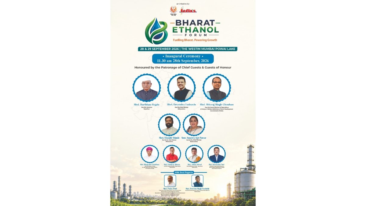 Bharat Ethanol Forum 2026 in Mumbai on September 28 and 29; focus shifts from E20 to E30