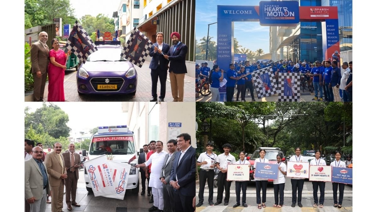 From Awareness to Action: SPARSH Hospitals Drives Heart Health Through ‘HORN DON’T MAADI’, ‘Heart in Motion’ and ‘Hrudaya Ratha’
