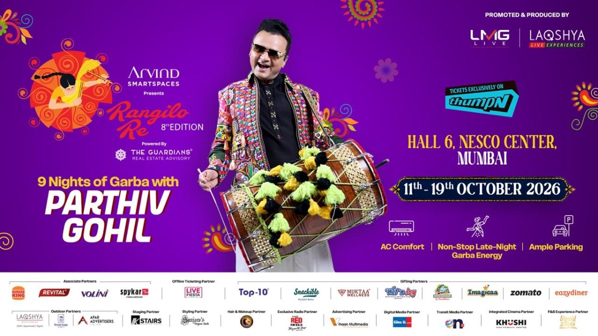 Rangilo Re 2026 Featuring Parthiv Gohil Elevates Mumbai’s Navratri Celebrations: Seven Successful Editions, One Grand New Chapter