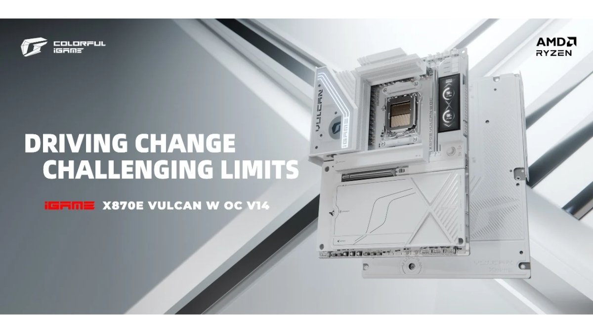 COLORFUL Launches the iGame X870E VULCAN W OC Motherboard