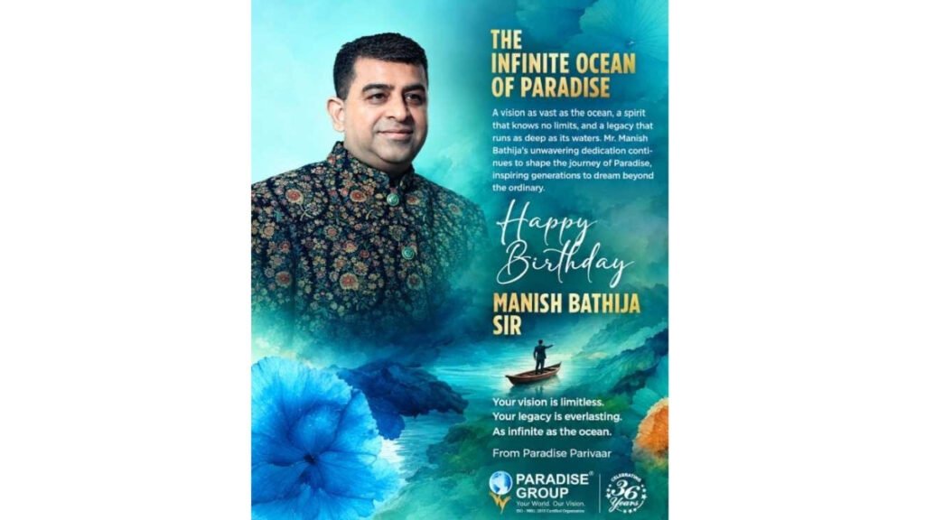Top Builder in Navi Mumbai: Paradise Group Celebrates 36 Years of Growth and MD Manish Bathija’s Birthday